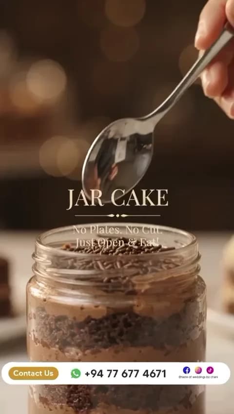 Jar Cake Open and Eat